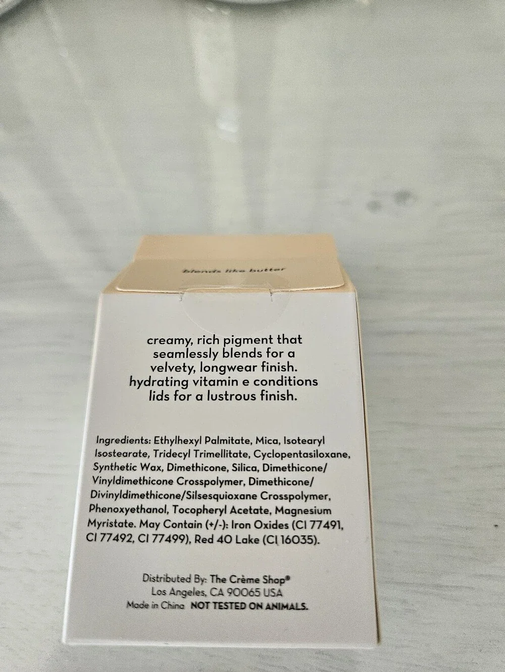 The Creme Shop cream eyeshadow